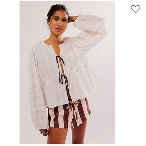 Free People Brunch Babe  Blouse
